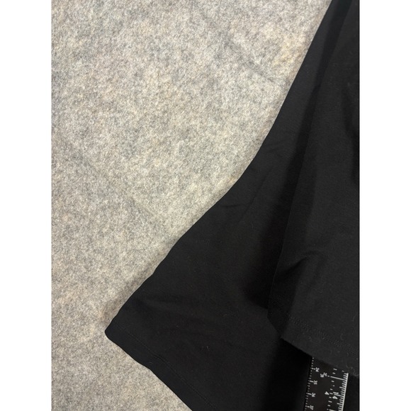 LAFAYETTE 148 Women's XL Basic Shirt Top 3/4 Sleeve V Neck Black Minimalist - Picture 4 of 7